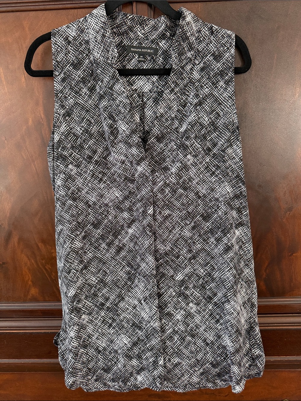 Banana Republic sleeveless blouse.